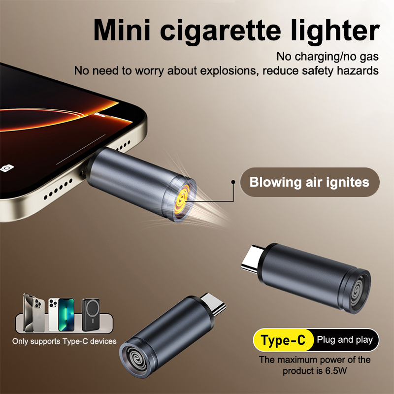 Portable Type C Mini Lighter,  - đánh giá và giá Spark Plug